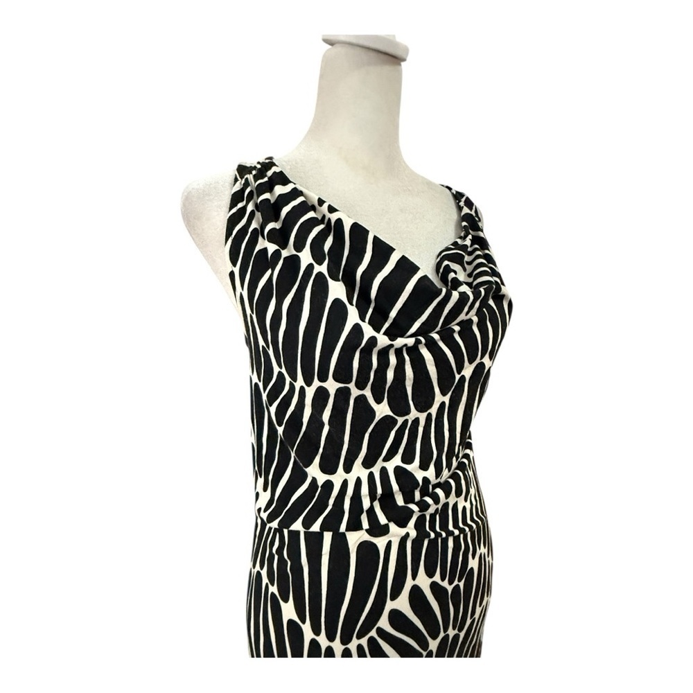Tommy Bahama Black White Abstract Print Maxi Small Petite - Picture 3 of 7
